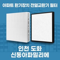 인천 도화신동아파밀리에 아파트 환기시스템 전열교환기 필터 H13등급 공동구매, 42평, 기본세트(헤파1+프리2)