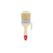 페인트붓 강모 페인트 브러쉬 세트 단단한 나무 얼룩 아티스트 오일 수채화 벽 번호로, 2.3Inch