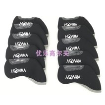 골프 아이언 타이틀 슬리브 리스트 핑 우드 퍼터 클럽 헤드 커버, HONMA 블랙