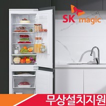 [전국무료설치] SK매직 빌트인 매립형 콤비 247리터 냉장고 RFGB2491(RFGTB241), RFGB2491