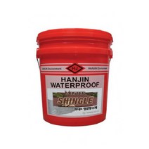 지붕싱글 슁글지붕방수 아스팔트슁글방수 탄성도막 방수제 슁글마스터, 밤색 18kg, 1개