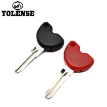 피아지오 베스파 3vte 125 gts gtv 250 300 모터 부품 자전거 배아 빈 키 스쿠터 키 칩 설치 가능, 레드-2 개