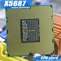 인텔 제온 X5687 CPU 프로세서/3.6GHz /LGA1366/12MB L3 /130W 캐시/쿼드 코어/서버 있습니다 X5677, 한개옵션0