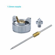 전문 미니 H-2000 공압 페인트 스프레이 건 공구 자동차 에어로그래프 HVLP 0.8mm, 05 1.0mm single nozzle, 05 1.0mm single nozzle