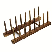 듀벨럽 그릇 거치대, 어두운 나무