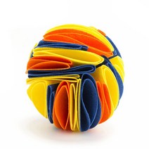 간식 로봇 자동 MEOWS Dog Sniffing Ball Puzzle Toys IQ 느린 디스펜스 피더 증가 Foldable Nose Sniff 애완 동물 훈련, 20cm, 04 D