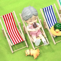 미니어처 소품 접이식 해변의자 2탄 비비드컬러 육일돌 오비츠, 비비드레드