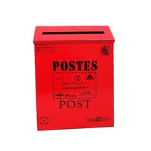 스탠드 우체통 주택 대형 벽걸이 우편함 50% 핫 세일!!! 빈티지 철제 우편함 우편 편지 신문 상자 홈 데코125546, 빨간