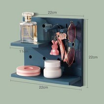 다기능 벽 연필 핸드폰 보관 박스 5 개 세트 사무실 노트북 테이프 홀더 랙 욕실 메이크업 보석 선반, [10] S - Blue