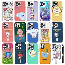 갤럭시노트10 BT21 코야 알제이 미니니 버디 그린 소프트 투명 카드 홀로그램 아쿠아 젤리 케이스 N971