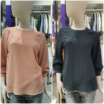 3여성)올리비아로렌 라운드 쉬폰 블라우스형 티셔츠 VOCALXM3351