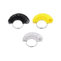 플라스틱 링게이지 봉게이지 반지 호수링 손가락 치수, 엘로우 DC002741