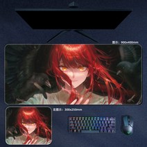 체인소맨 장패드 캐릭터 마키마 파워 마우스 롱 장판 패드, 800x300mm, 3mm, II