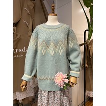 써스데이아일랜드 피셔맨 변형 자카드 풀오버(T218MSW236W)