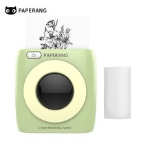 휴대용포토프린터 미니프린터 스마트폰사진인화기 paperang p2 포켓 프린터 300dpi bt 무선 프린터 사진 용 휴대용 열전 사 프린터 android ios windows, 초록