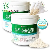 HACCP 여주 추출 분말 식약처 인증 100% 천연 인슐린 p-인슐린 여주추출분말100% + 슈퍼푸드.com 연자육 티백, 2세트, ( 통 200g + 1g )