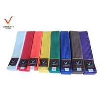 태권도 합기도 띠 단색 아이 160 180, 파랑