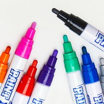 문화 페인트마카 멀티펜 마킹펜 나무페인트 산업용 체크펜, 금색