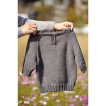 [라미니팅] 대바늘DIY 심플 베이비스웨터, 24~36개월, 민트