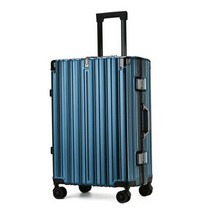 배낭 가 캐리어 트롤리 보스턴백 폴딩 휴대용 알루미늄 프레임 케이스 수하물 긁힘 지 여행 가 탑승 학생 20 인치 2426 인치157654, 26, 파란