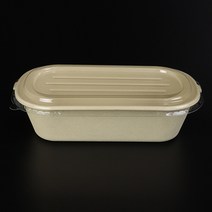C31-0091-A-T 1100ml 타원도시락용기 PET캡 세트 50개