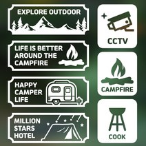 캠핑카 스티커 02 대형 카라반 스티커 캠핑 방수 스티커 자동차스티커 캠핑카 차량 스티커 버스 스티커 캠핑카 스티커제작 캠핑카 데칼 스티커, 블랙, 51, L