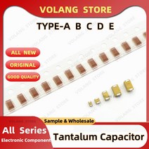 10PCS 탄탈륨 커패시터 유형 A 1206/3216 6.3V 10V 16V 25V 35V 0.1 미크로포맷 104 2.2 4.7 475 10 106C 22U 33 47 100 1, A 6.3V 100UF 107J