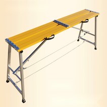 공사 작업대 pt 아시바 우마 알루미늄 접이식 이동식 비계, (실버)길이 2.0m 폭 40cm