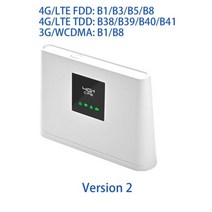휴대용와이파이 차량용와이파이 공유기 라우터 Wi-Fi 300Mbps 언록 4G LTE CPE 모바일 LAN 포트 지원 SIM 카드 휴대용 무선, 버전 2, 버전 2