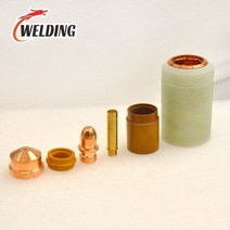 산소절단기 용접기 CB150 플라즈마 커팅 토치 매칭 액세서리 Trafimet 공냉식 전극 및 노즐 실드 스월 링, 01 10PCS_01 10 개