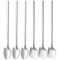 삽모양 롱 티스푼 6P 세트 디저트스푼 커피스푼 인테리어 소품