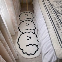 카페트매트 목욕 방지 카펫, 누워있는 고양이 40x100cm