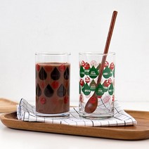 홈카페 감성 레트로 서울우유 유리컵 물잔 커플컵 집들이선물 쥬스컵 물컵, 초콜렛