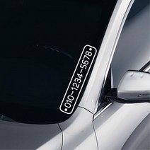스타렉스 익스테리어 튜닝 전화번호스티커 티볼리 로고 레이 아반떼 BMW 캠핑카, 소형, 소형