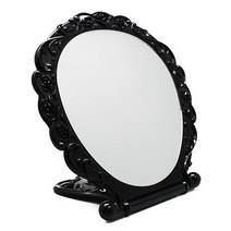 YDW155516 602 화장품소품 빠띠라인 탁상 스크릿 거울 아크릴정리함 탁상용 블랙장미 화장대 분첩 n01962 탁상거울, 영도매 본상품선택