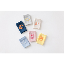 아기 유아 팔꿈치 무릎 미끄럼방지 보호대 6종(네이비 핑크 그레이 베이지 스카이블루 옐로우) 세트