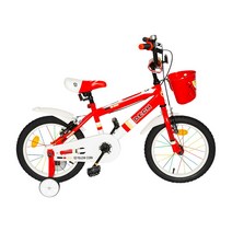 [삼천리딩고16] 옐로우콘 어린이자전거 데크 18형 네발자전거 보조바퀴자전거, 데크(18인치 레드)