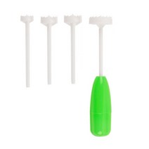 회전채칼 스파이럴라이저 4개/대 다른 크기 야채 나선형 커터 Spiralizer 육류 충전 도구 플라스틱 토마토, 01 Green