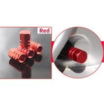 밸브 4PCS/1Set 자동차 타이어 밸브 스템 캡 볼트 인 알루미늄 Theftproof 휠, 07 4pcs red2