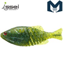 잇세이 피싱메카 기루플랫 배스루어 소프트웜 배스웜 4인치 스웜베이트, 55.워터멜론블루프레이크
