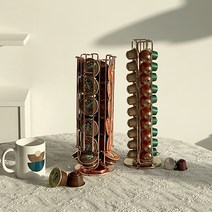 제이스틴 네스프레소 돌체구스토 커피 캡슐 보관함 거치대 디스펜서 홀더 케이스 캡슐통 정리함 트레이 보관대 네스카페 네쏘, 네스프레소 40구 블랙, 1개