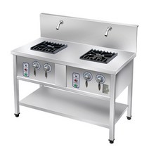 신용산업 스마트 업소용 직화레인지 1구 2구 가스레인지, LNG-도시가스-일반, 신용 스마트 2구 직화레인지