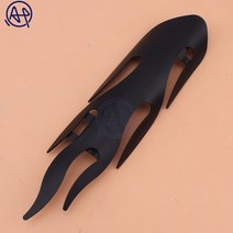 할리용품 오토바이 배기 머플러 파이프 열 차단 커버 가드 보호대 불꽃 스타일 범용 혼다 할리 블랙/크롬, 01 육군 녹색