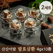 산삼어람 동인 발효삼 발효삼환 산양산삼 환 평창 산양삼 산삼 장뇌삼 엑기스 컴파운드케이 고함량 사포닌 효능 부모님선물 인삼/수삼/장뇌삼, 2box