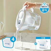 브리타 마렐라쿨 2.4L 화이트 + 필터 4개월분 기본구성필터포함, 마렐라쿨 2.4L 00화이트 +필터 4개월분