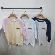 지프키즈 키즈 7부 라글란 티셔츠 KO2TSU022A