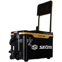 밤 낚시쿨러 이동식 트렁크 다용도 해동 선상 어업, 고급 구성 - 화이트 레드