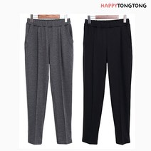 해피통통 핀턱 쎄미 바지