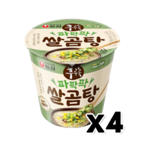 농심 후루룩 파팍팍 쌀곰탕 컵라면 72g x 4개, 단품