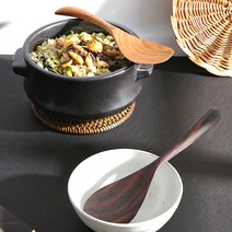 [베스트데코] Rose Teak 요리주걱 6.5cm 나무 원목 조리도구 핸드메이드, 옵션선택:Teak원목요리주걱_1p